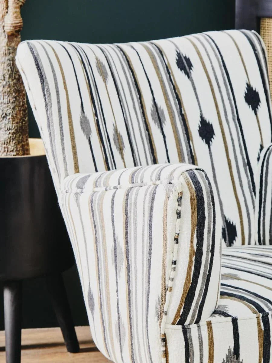 Modern Diamond Weave Armchair