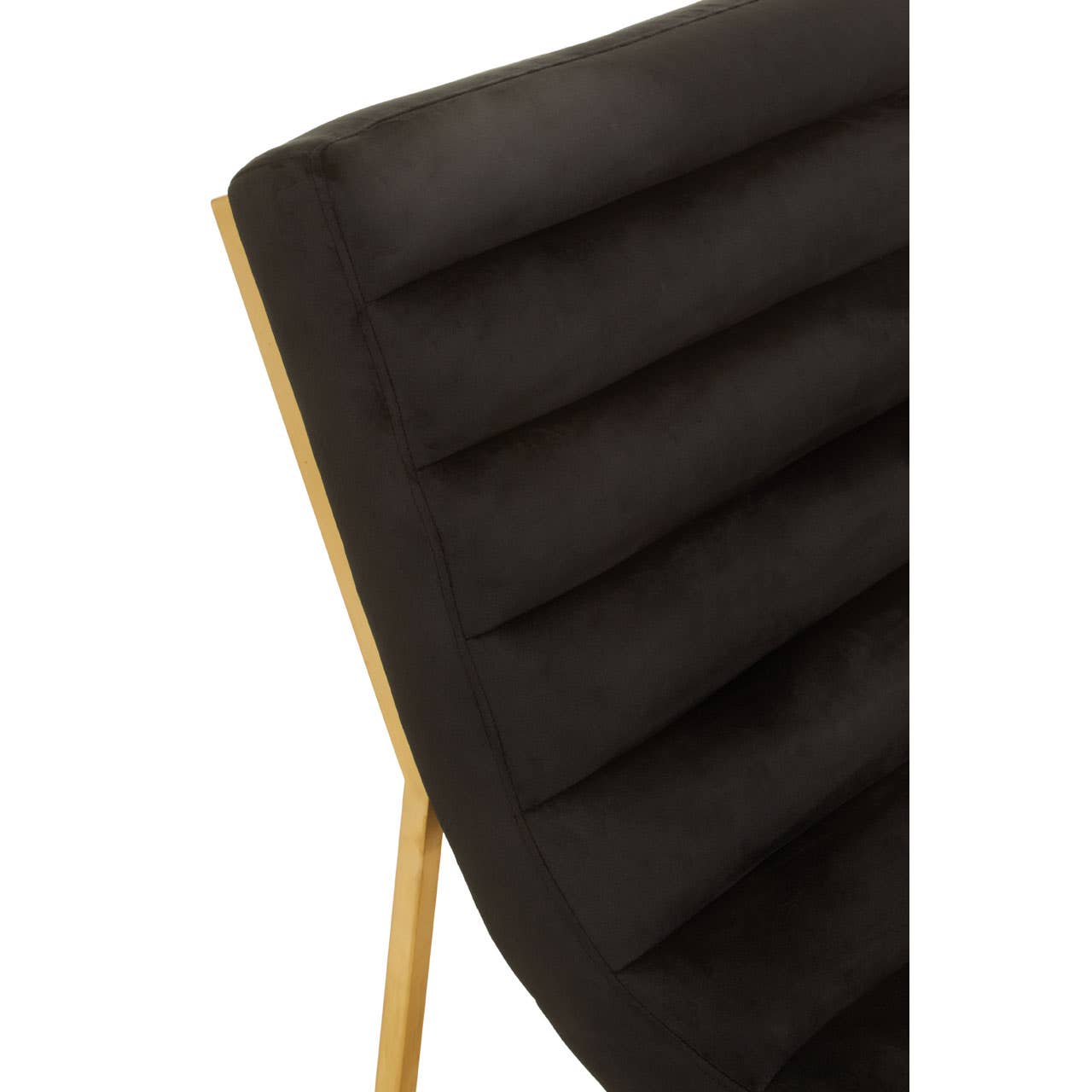 Luxe Black Velvet Lounge Chair
