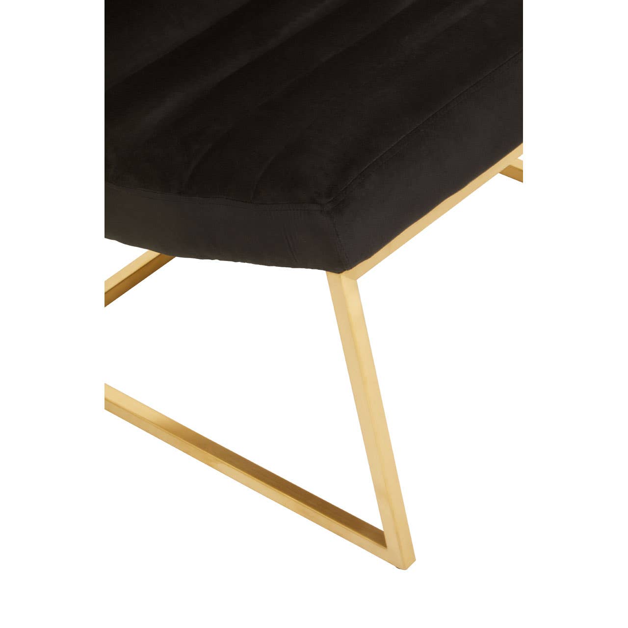 Luxe Black Velvet Lounge Chair