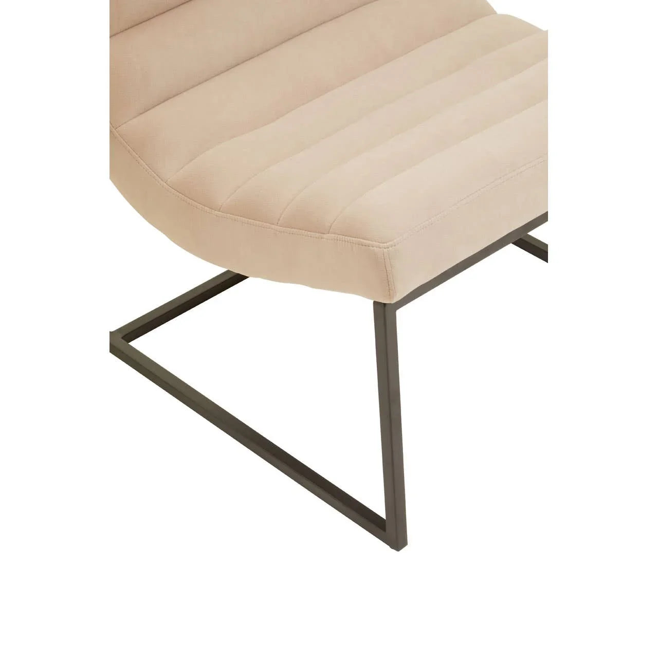 Luxe Ivory Velvet Lounge Chair