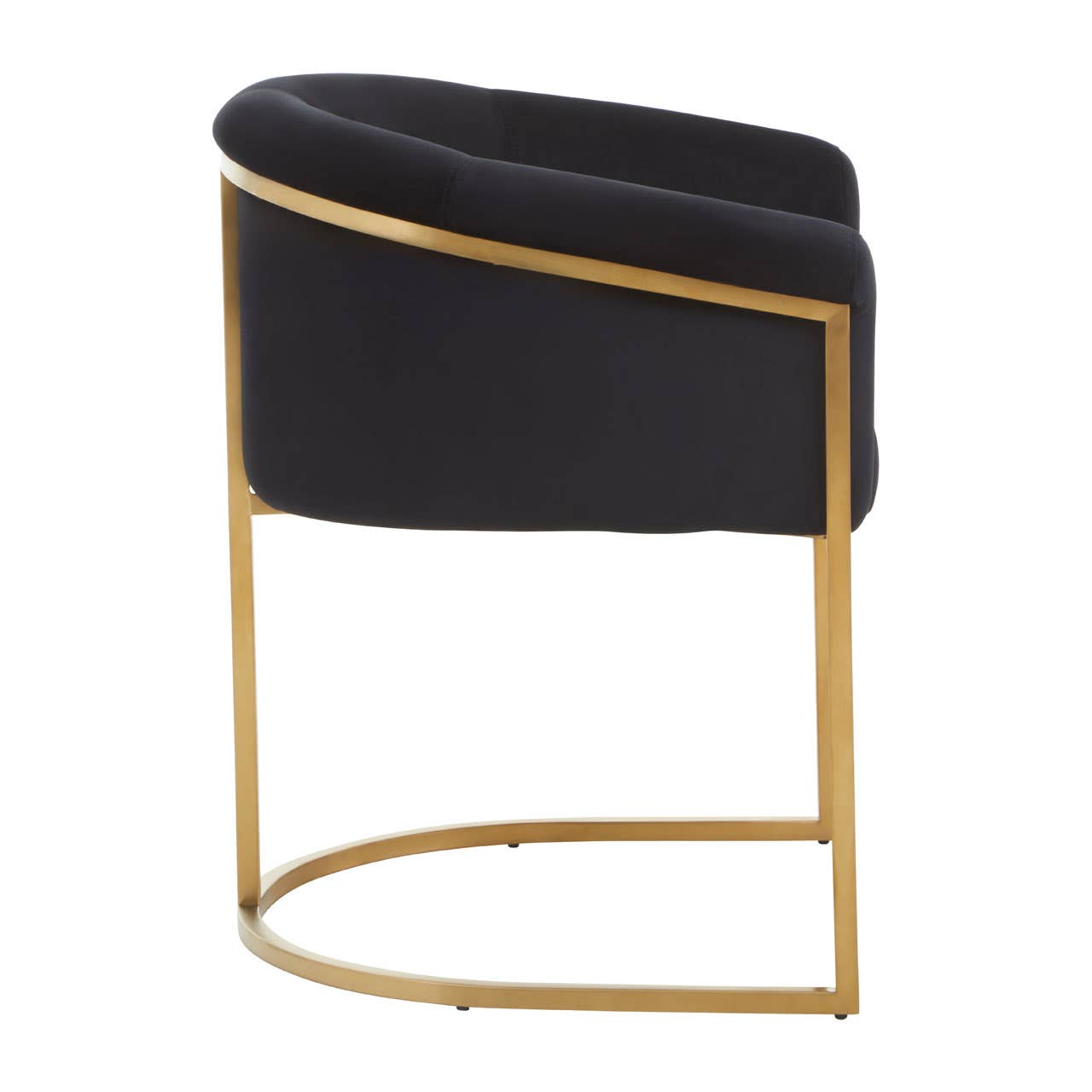 Luxe Black Velvet Dining Chair