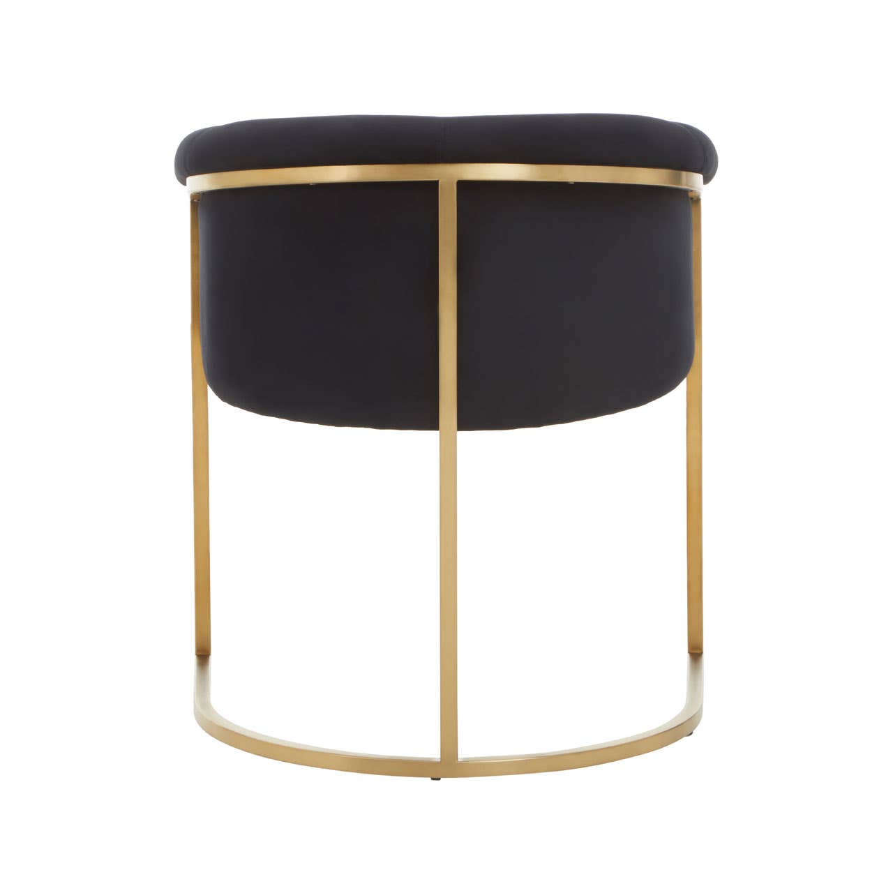 Luxe Black Velvet Dining Chair