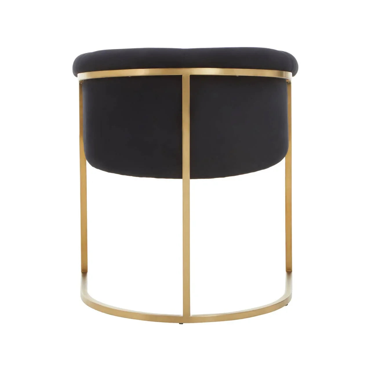 Luxe Black Velvet Dining Chair