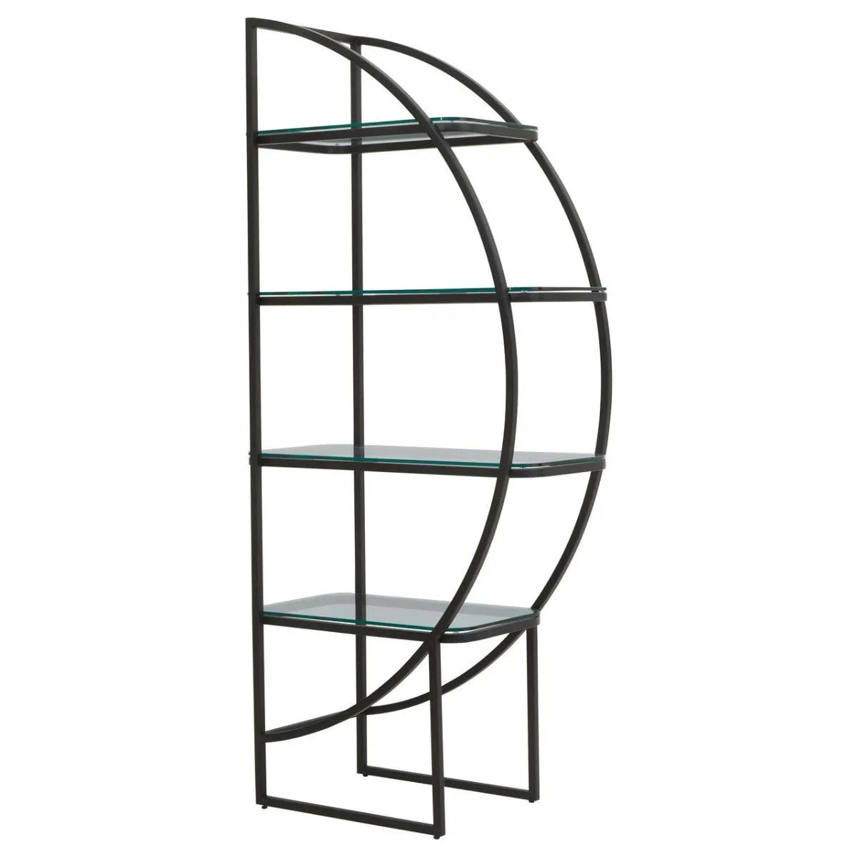 Deco Black Glass Shelf