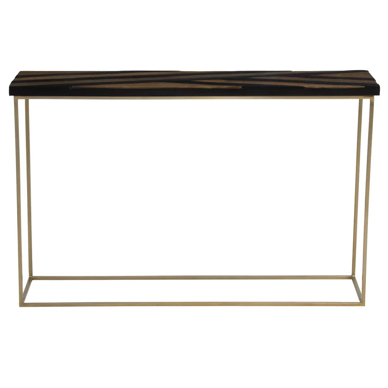 Golden Stripes Acacia Console