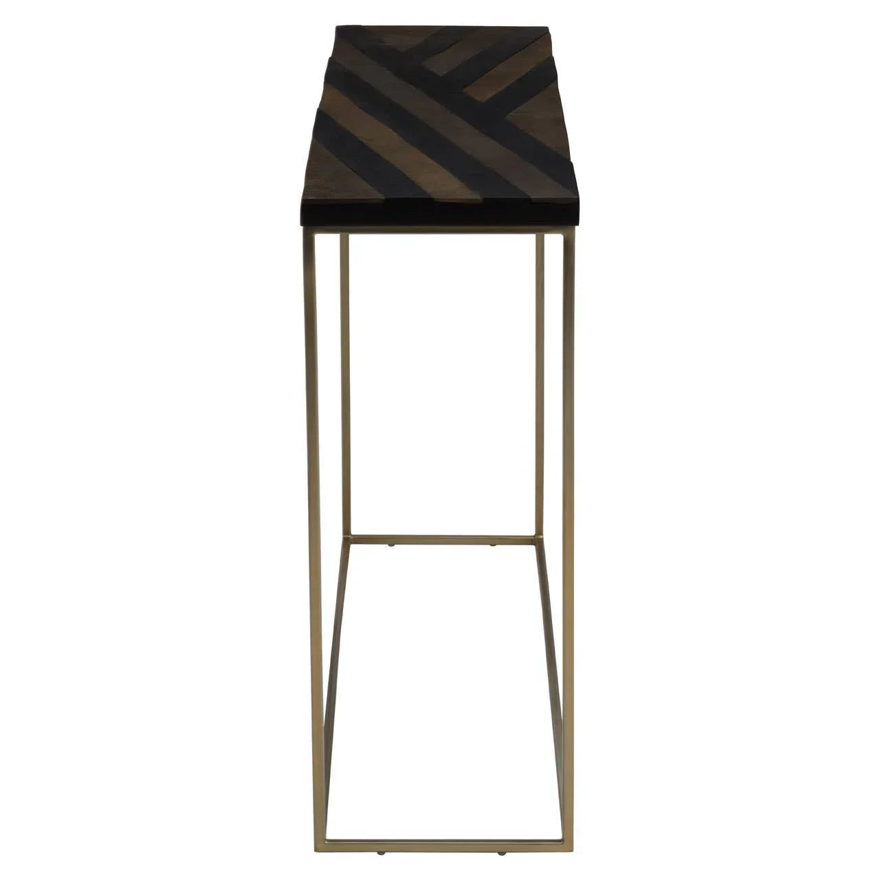 Golden Stripes Acacia Console