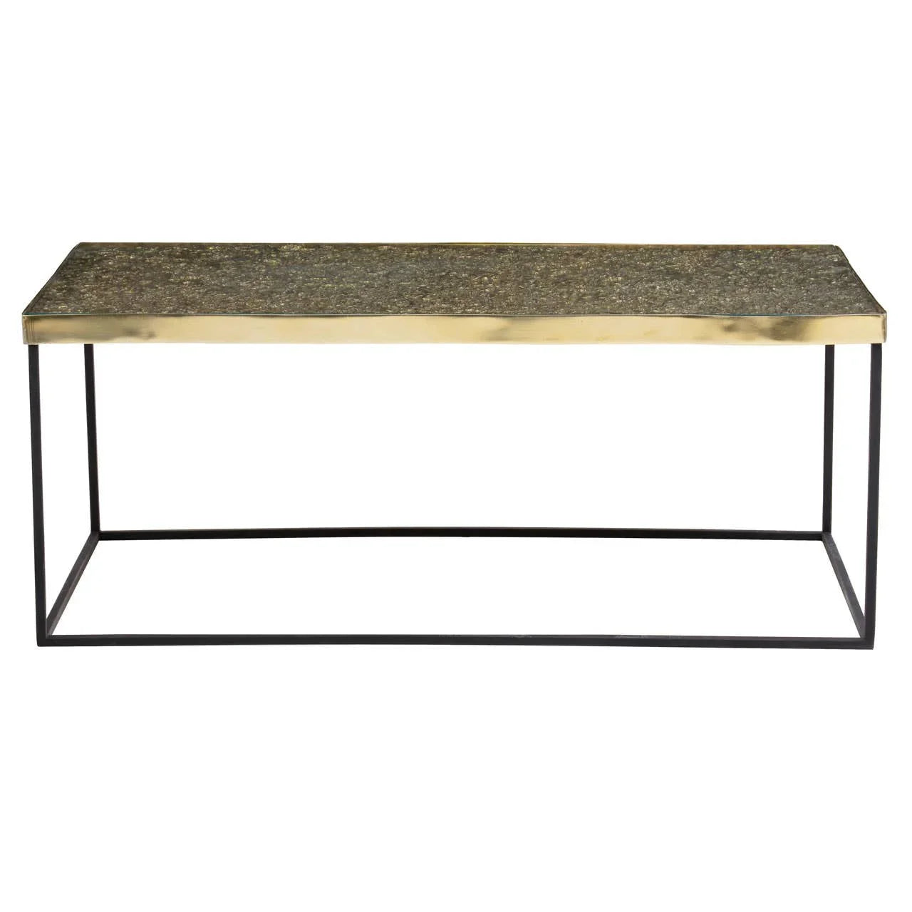 Golden Modern Metal Coffee Table