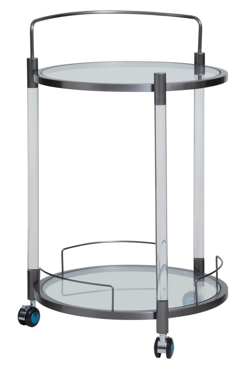 Modern Glass Bar Trolley