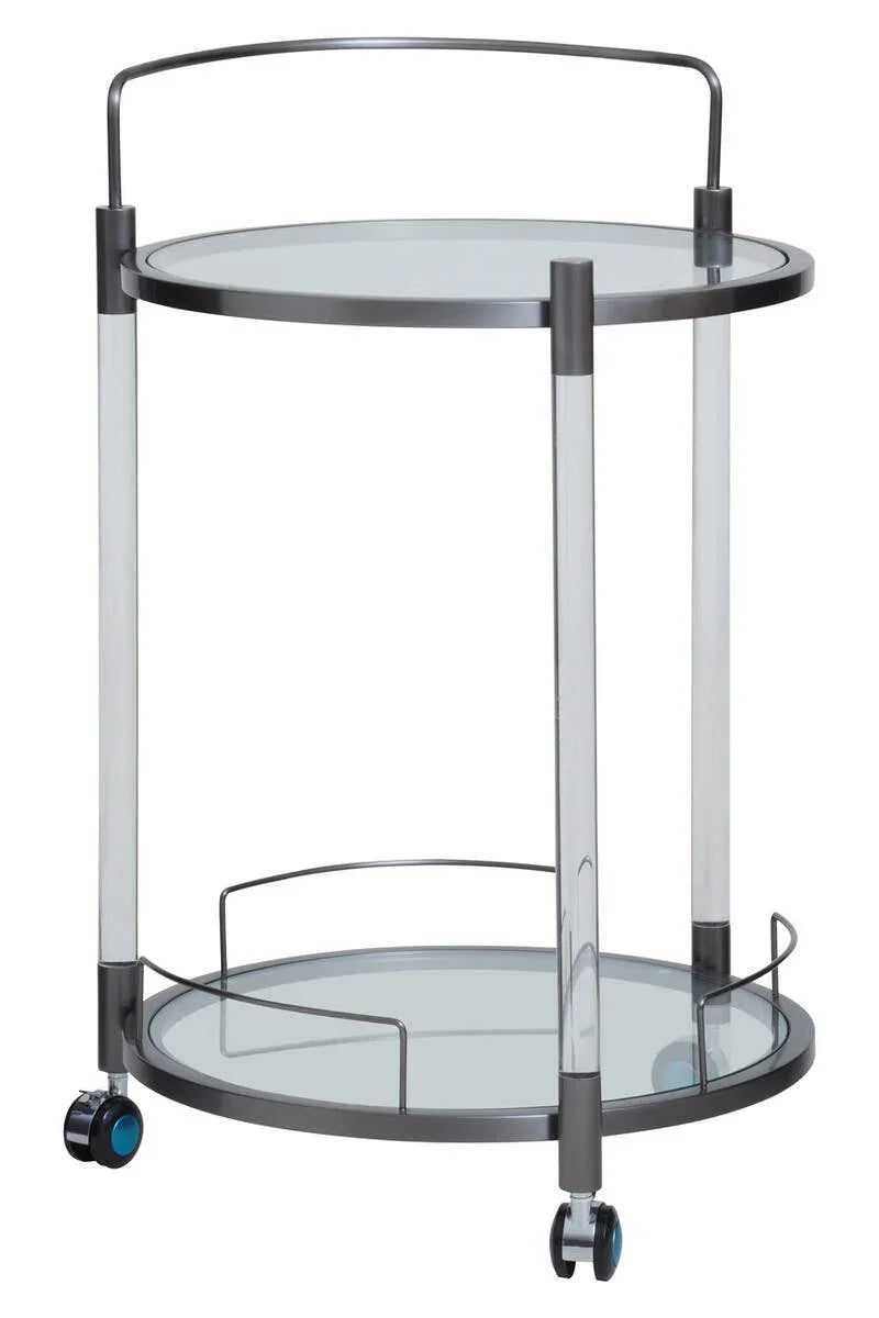 Modern Glass Bar Trolley