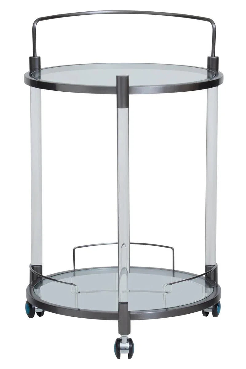 Modern Glass Bar Trolley
