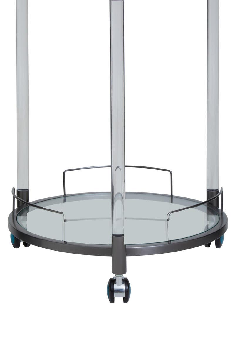 Modern Glass Bar Trolley