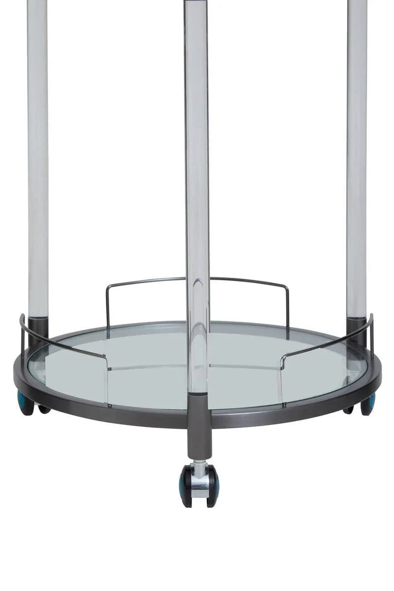 Modern Glass Bar Trolley