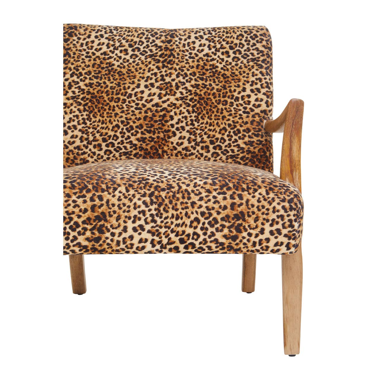 Luxe Leopard Print Accent Chair