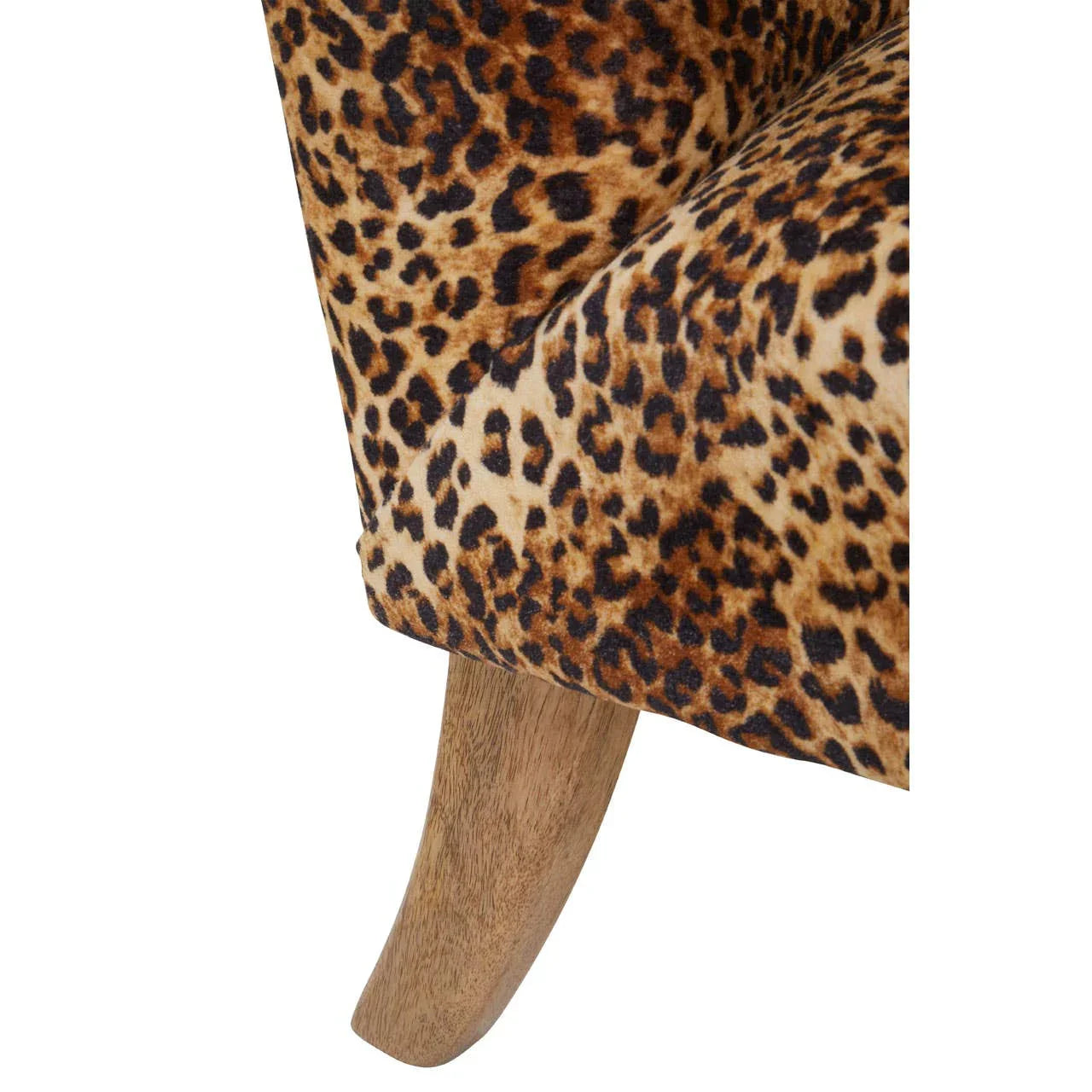 Luxe Leopard Print Accent Chair