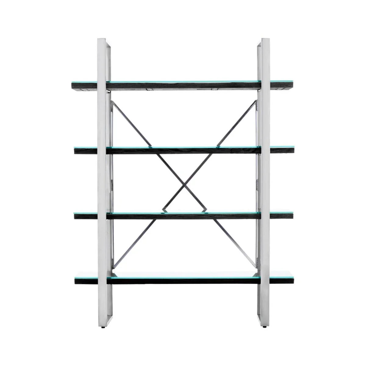 Modern Black Tiered Shelf