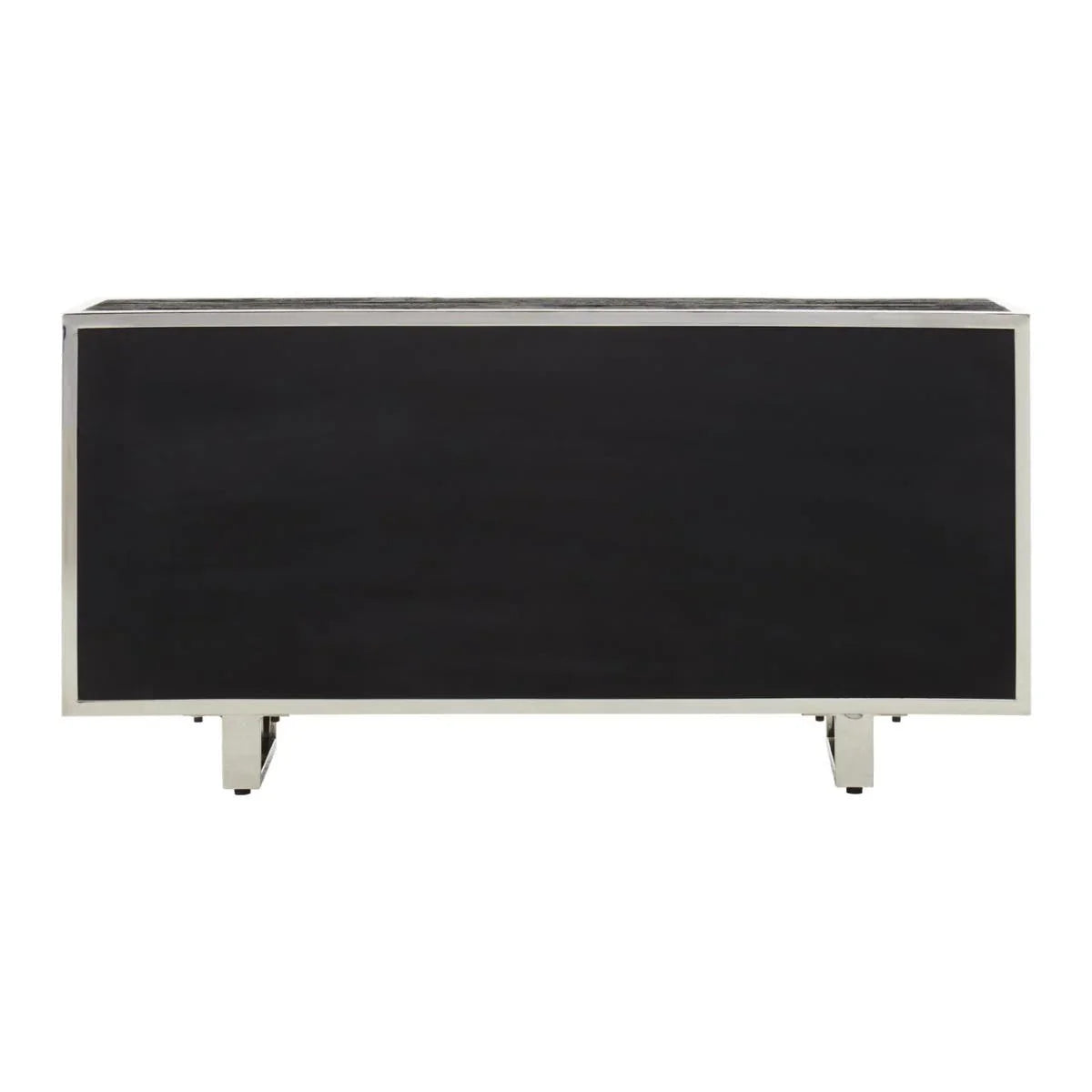 Modern Elegance Kerala Black Sideboard with Glass Top