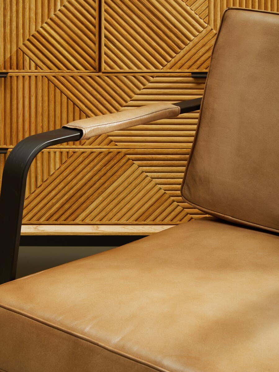 Modern Leather Armchair