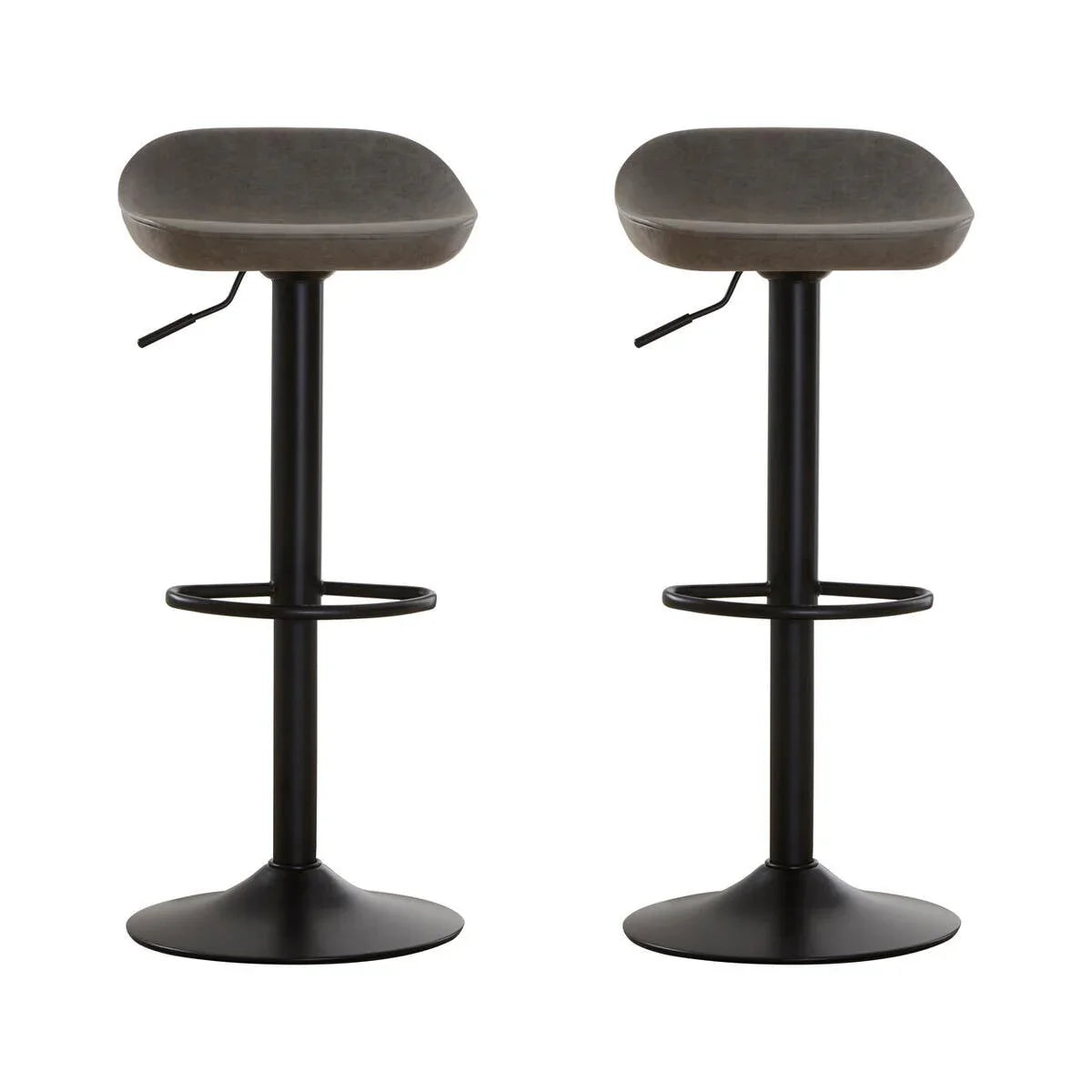 Modern Ash Leather Bar Stools
