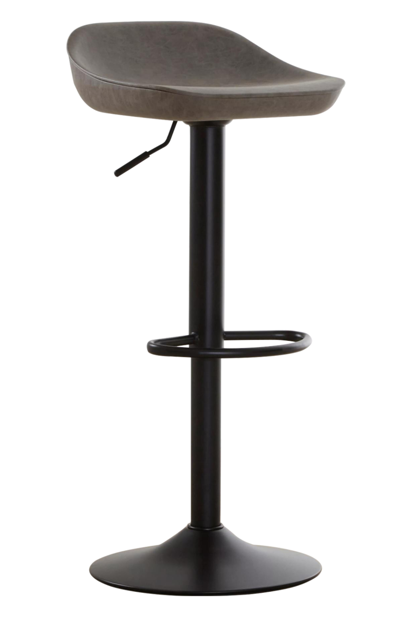 Modern Ash Leather Bar Stools