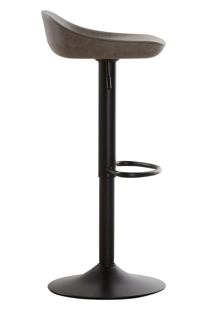 Modern Ash Leather Bar Stools