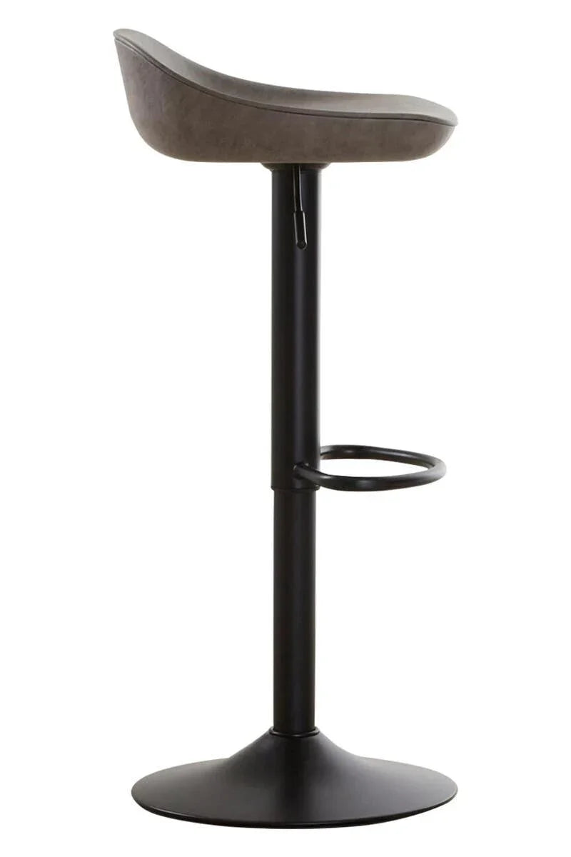 Modern Ash Leather Bar Stools