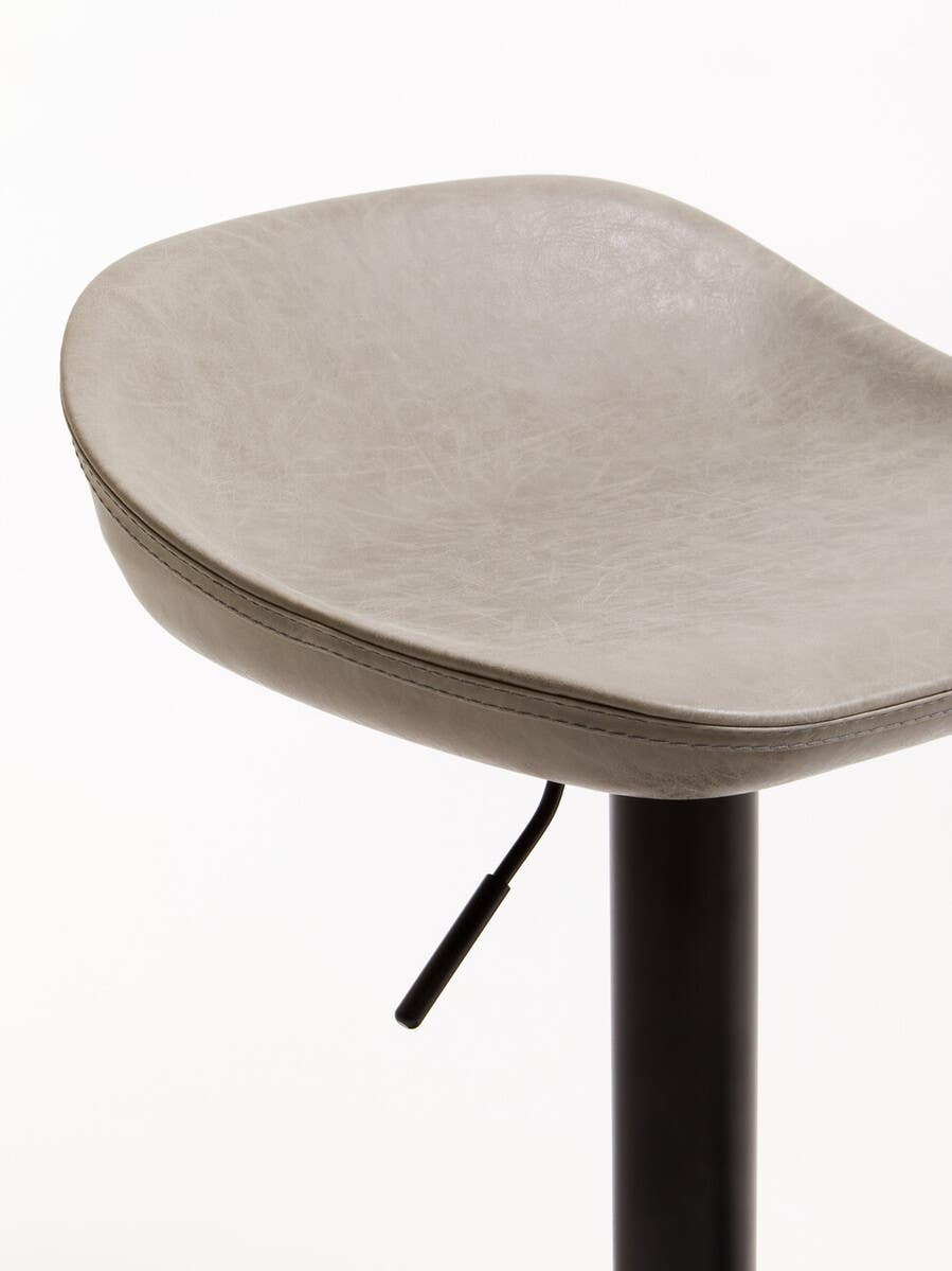 Modern Ash Leather Bar Stools