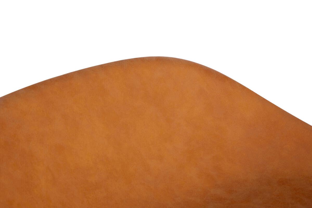 Modern Camel Leather Bar Stools