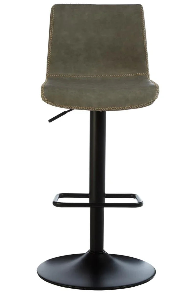 Modern Ash Leather Bar Stools