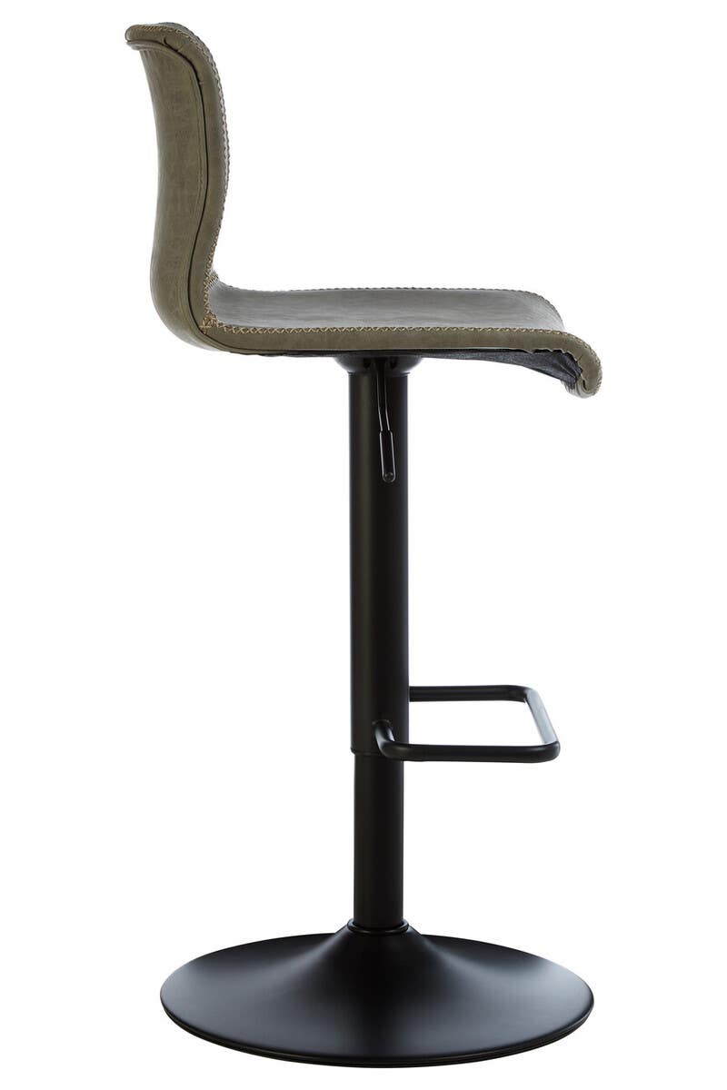 Modern Ash Leather Bar Stools