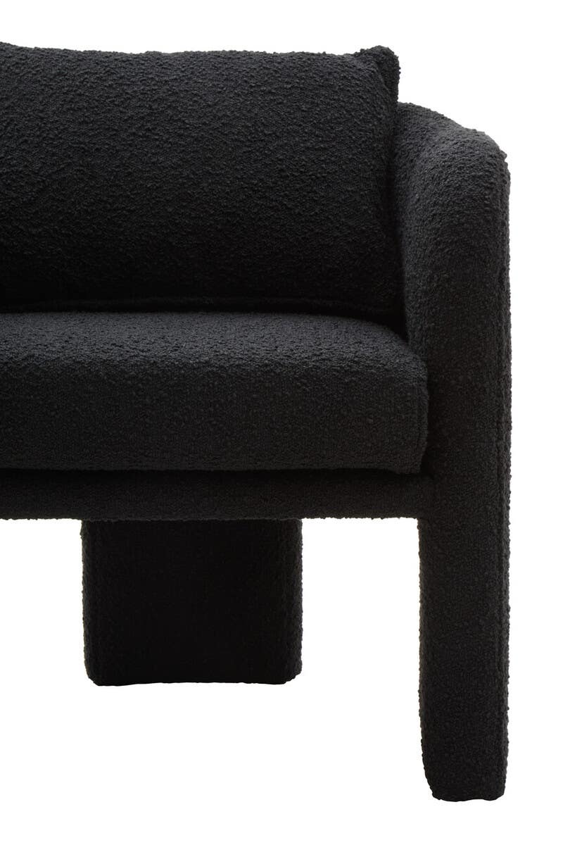 Cozy Modern Curved Armchair