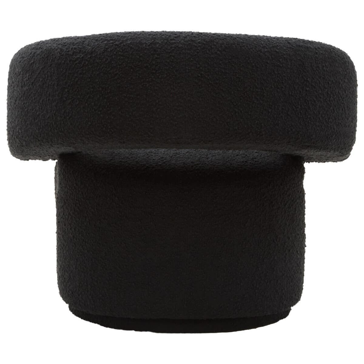 Luxe Swivel Black Armchair