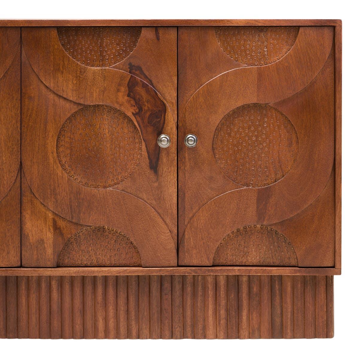 Mango Wood Carved Sideboard