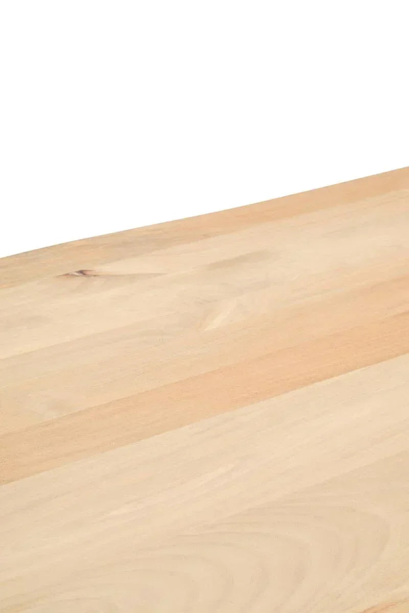 Light oak wood tabletop surface showing natural grain pattern