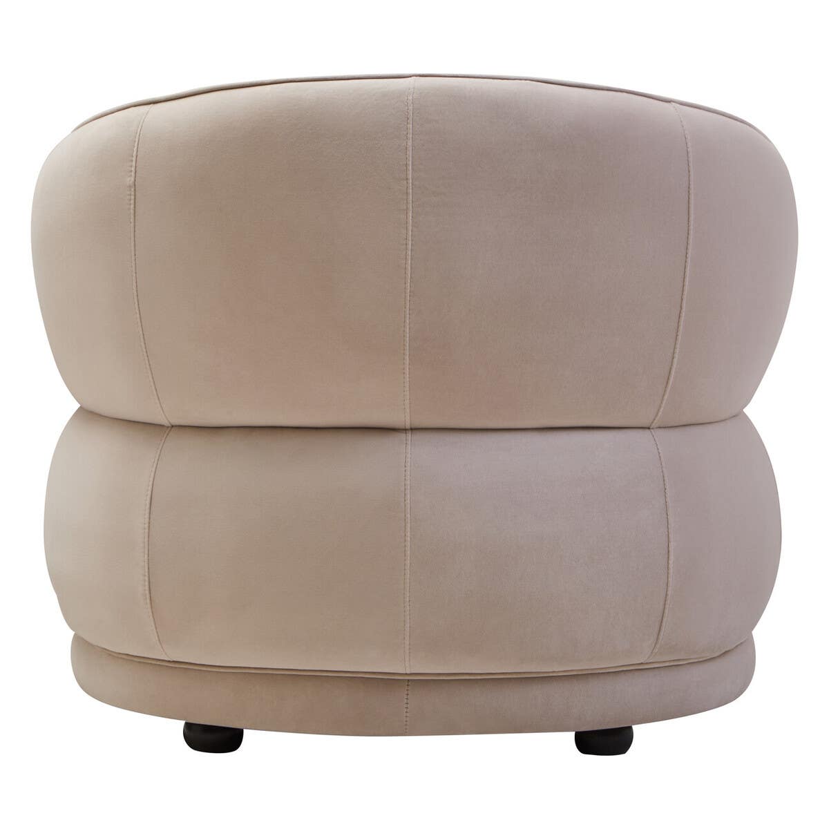 Luxe Stone Velvet Lounge Chair
