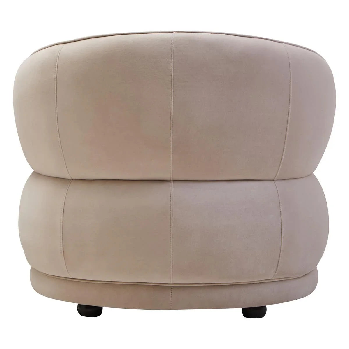 Luxe Stone Velvet Lounge Chair