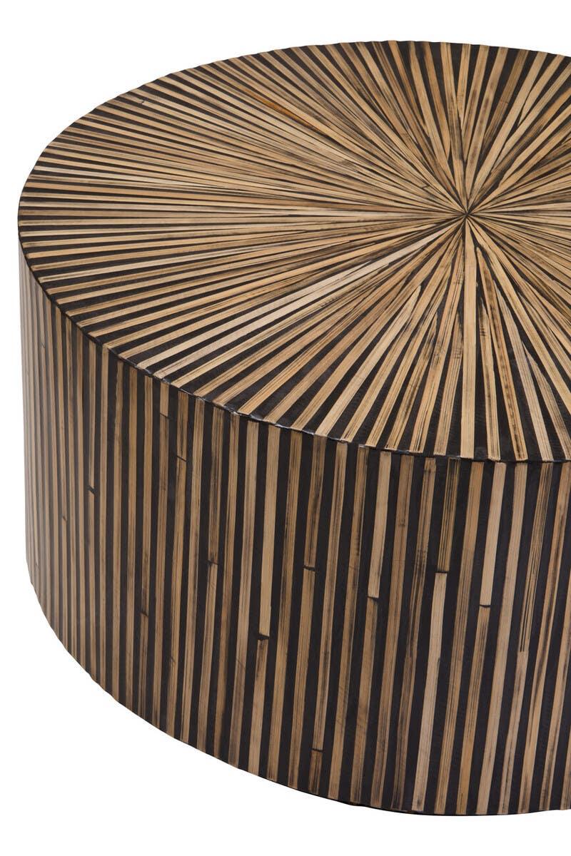 Bamboo Sunburst Coffee Table