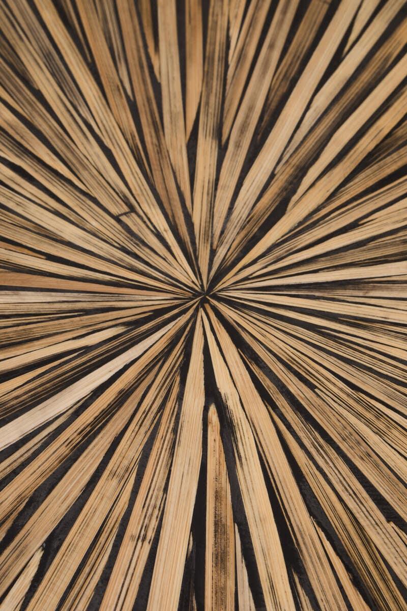Bamboo Sunburst Coffee Table