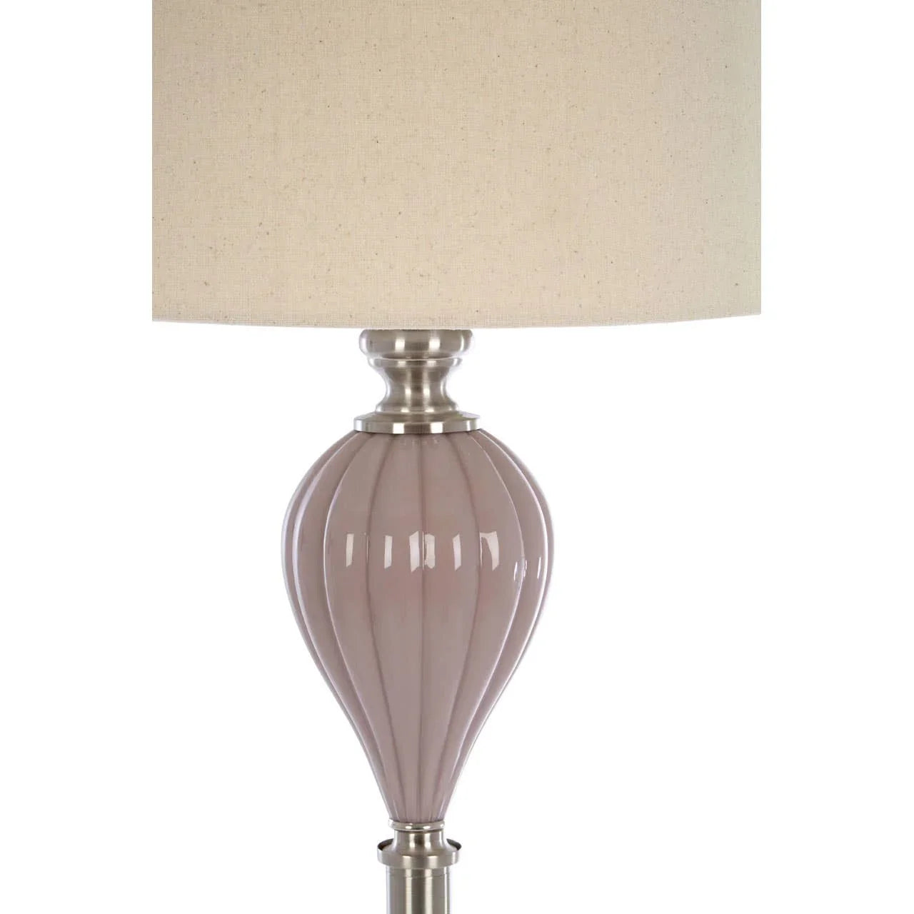 Taupe Ceramic Floor Lamp