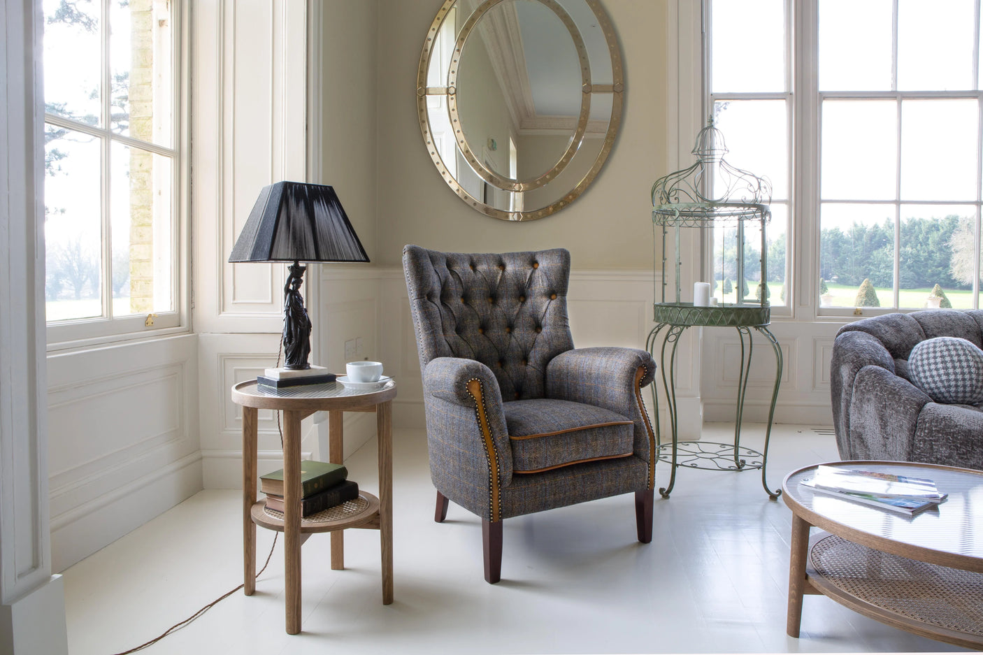 Hexham Chair (3HTP Moreland Harris Tweed)