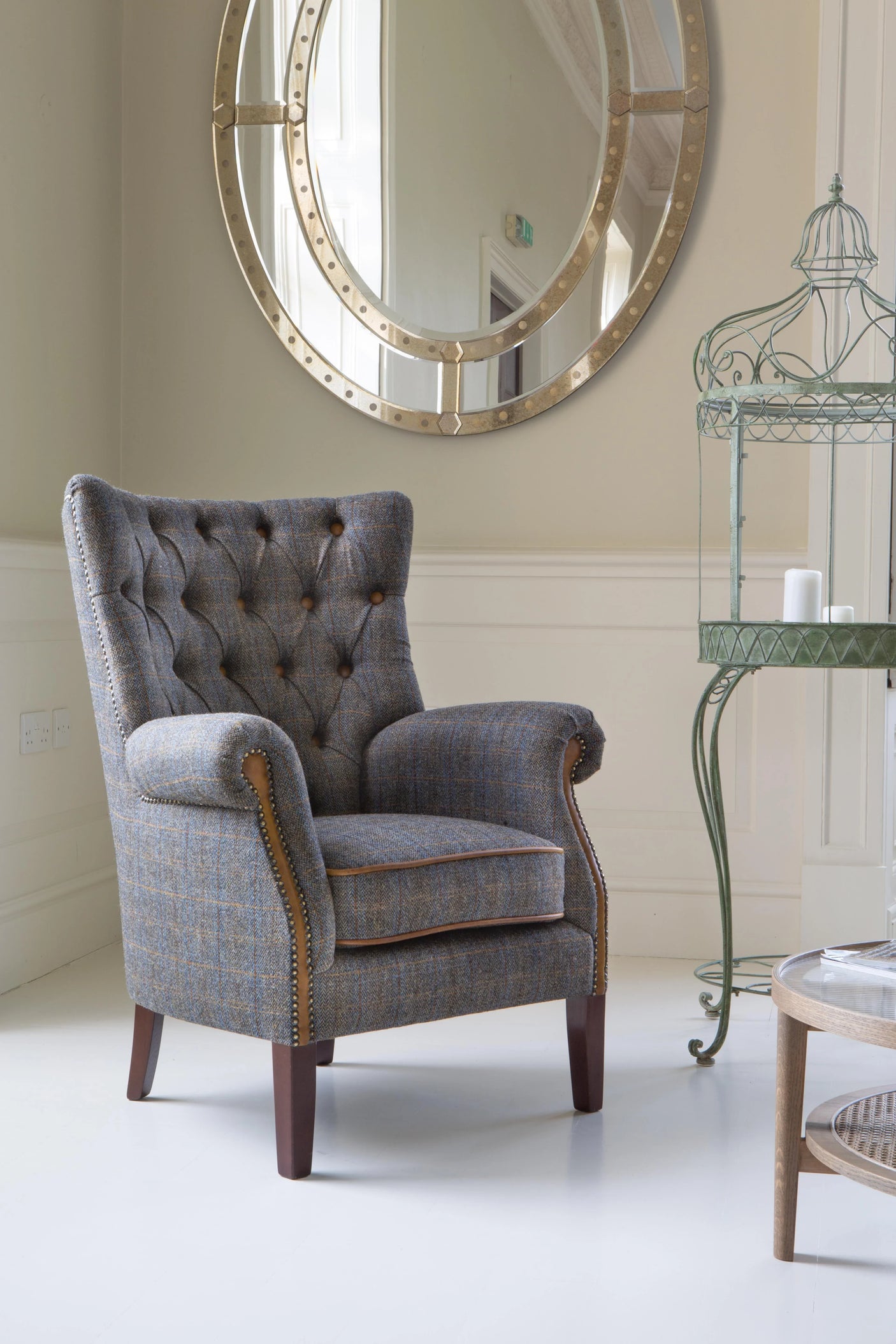 Hexham Chair (3HTP Moreland Harris Tweed)