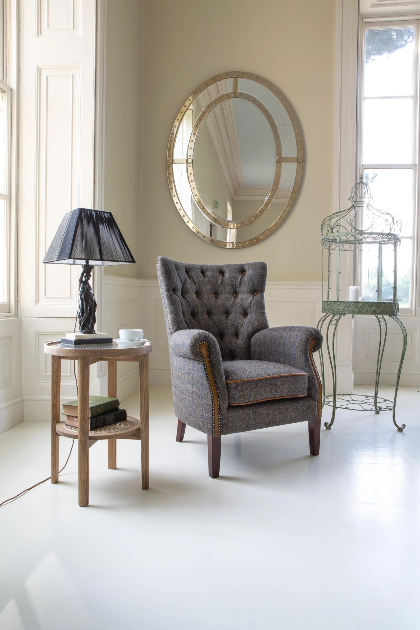 Hexham Chair (3HTP Moreland Harris Tweed)