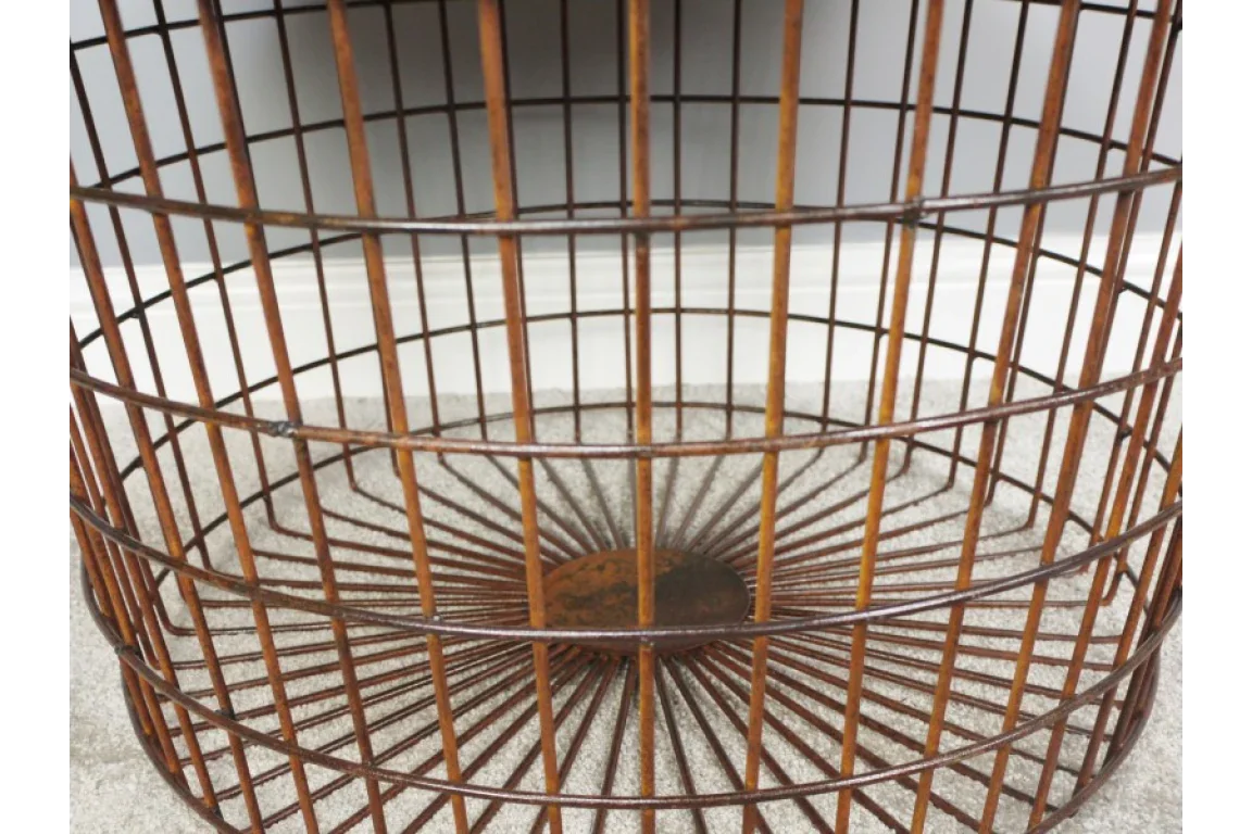 Basket With Wood Lid - 5868