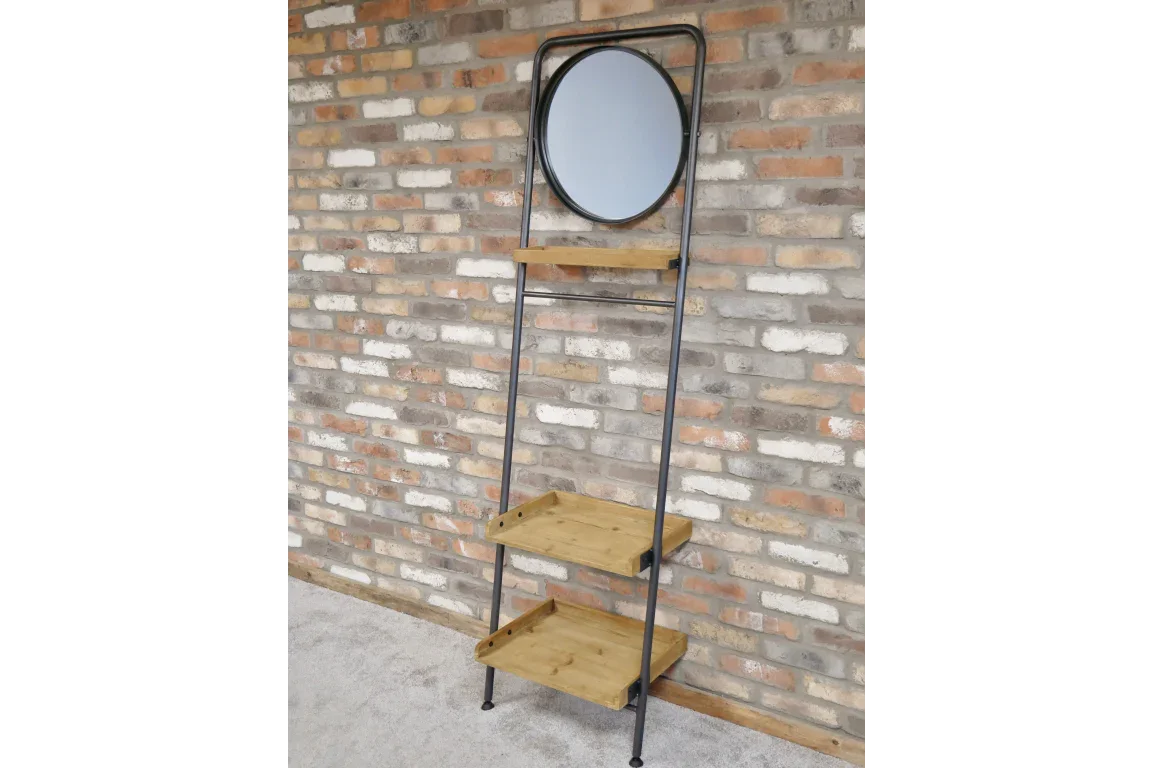 Industrial Shelves & Mirror - 5940
