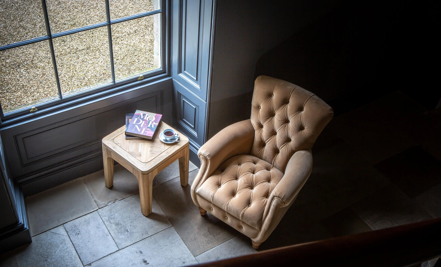 Westminster Armchair in Butterscotch Velvet Grade 1
