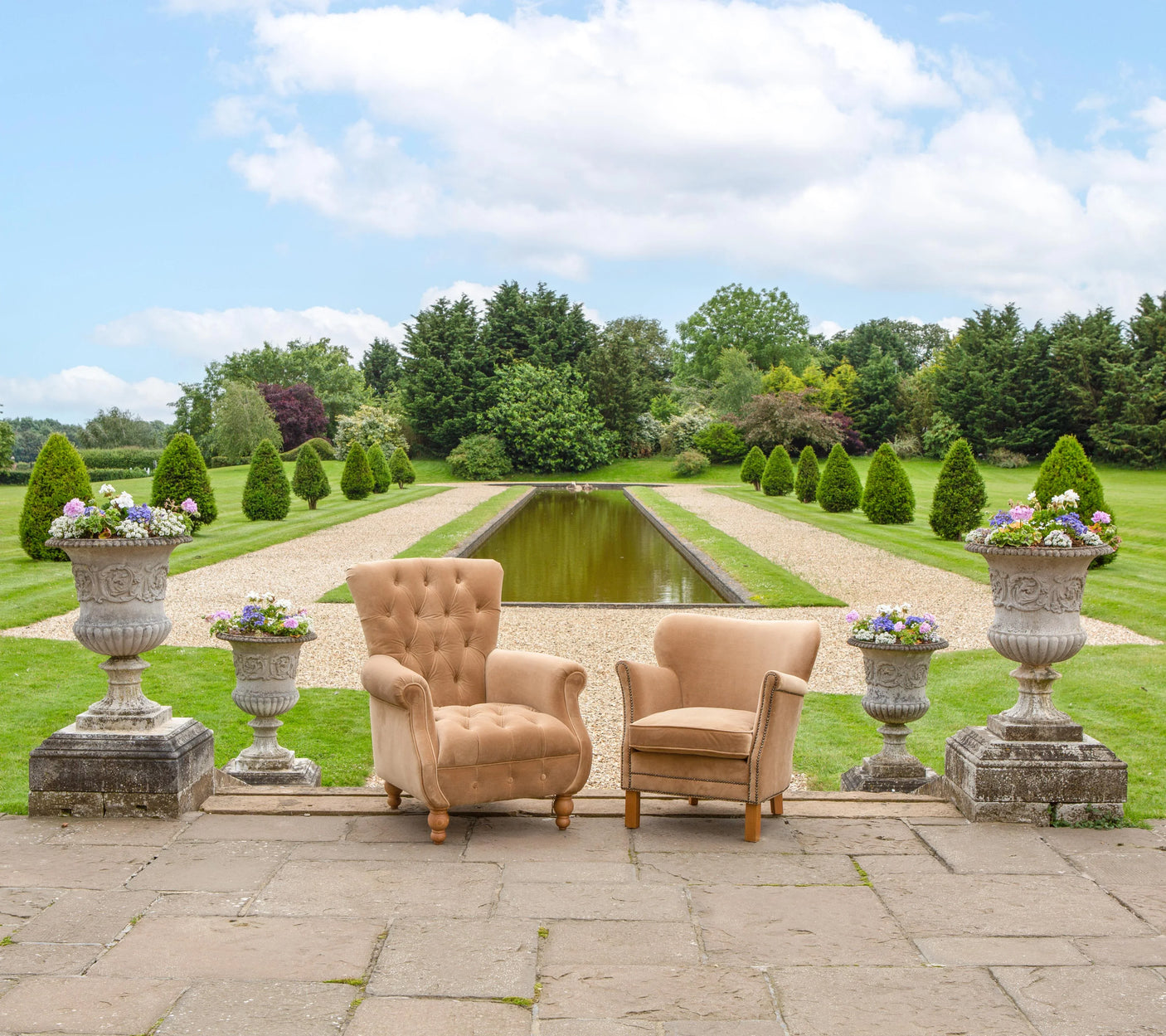 Westminster Armchair in Butterscotch Velvet Grade 1
