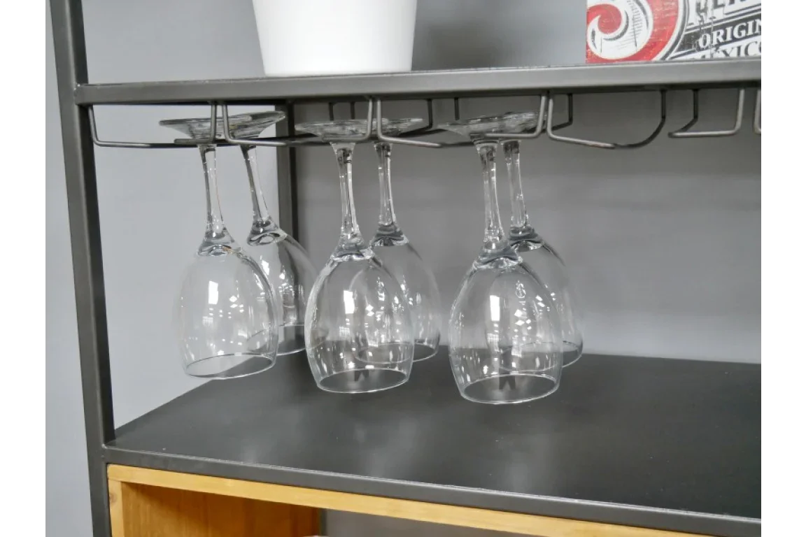 Retro Industrial Wine Cabinet - 5987