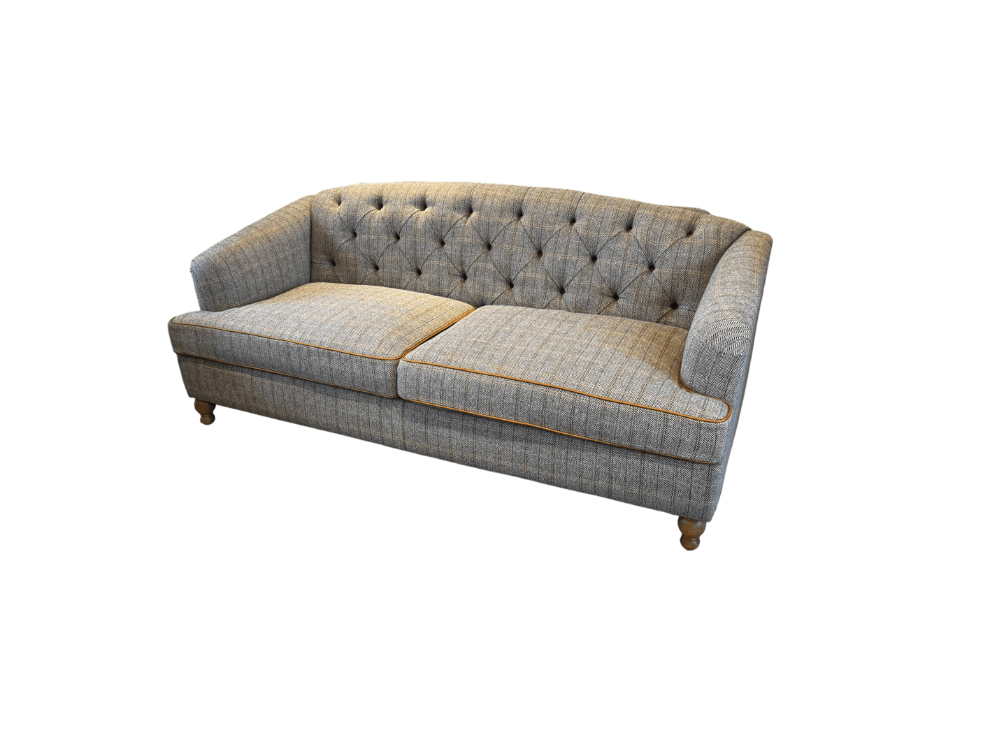 Buxton Club 2 Seater Sofa in Harrington Tweed (Fellwood Lodge)