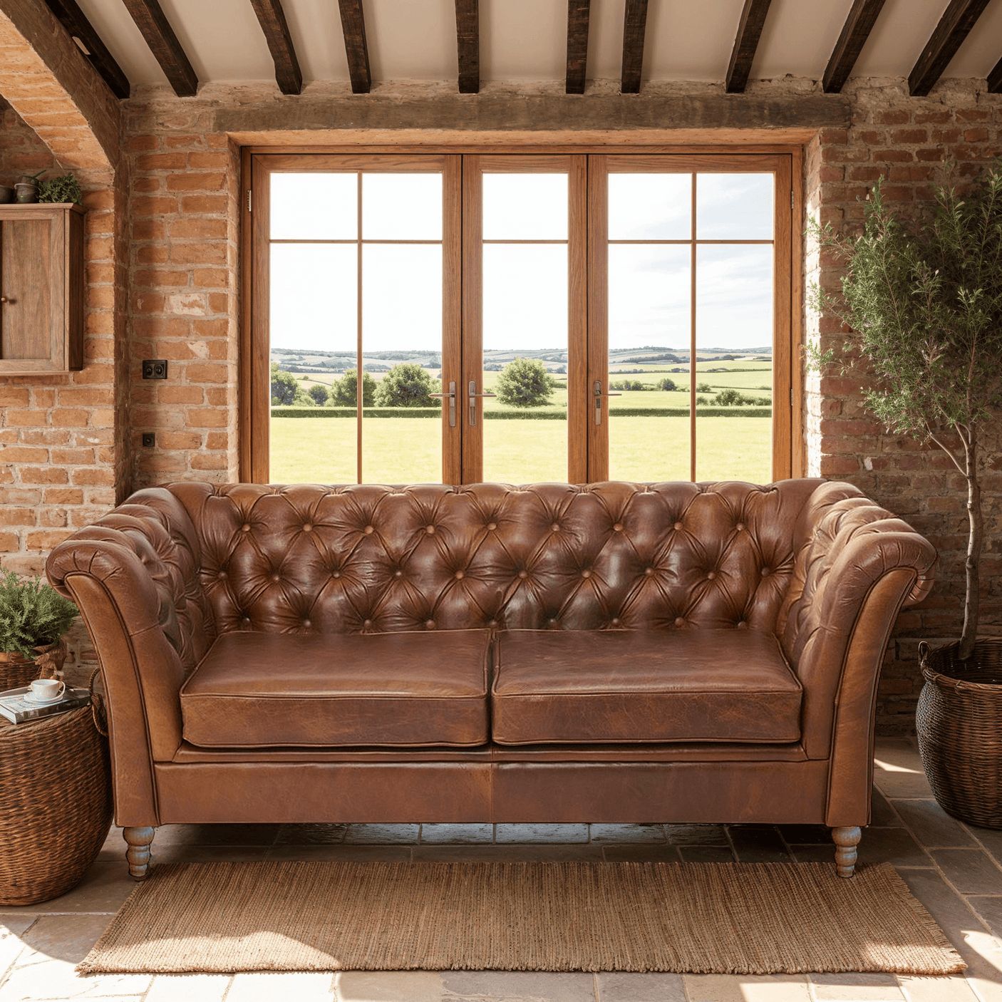 Granby 2 Seater Sofa - Fast Track Tan Leather