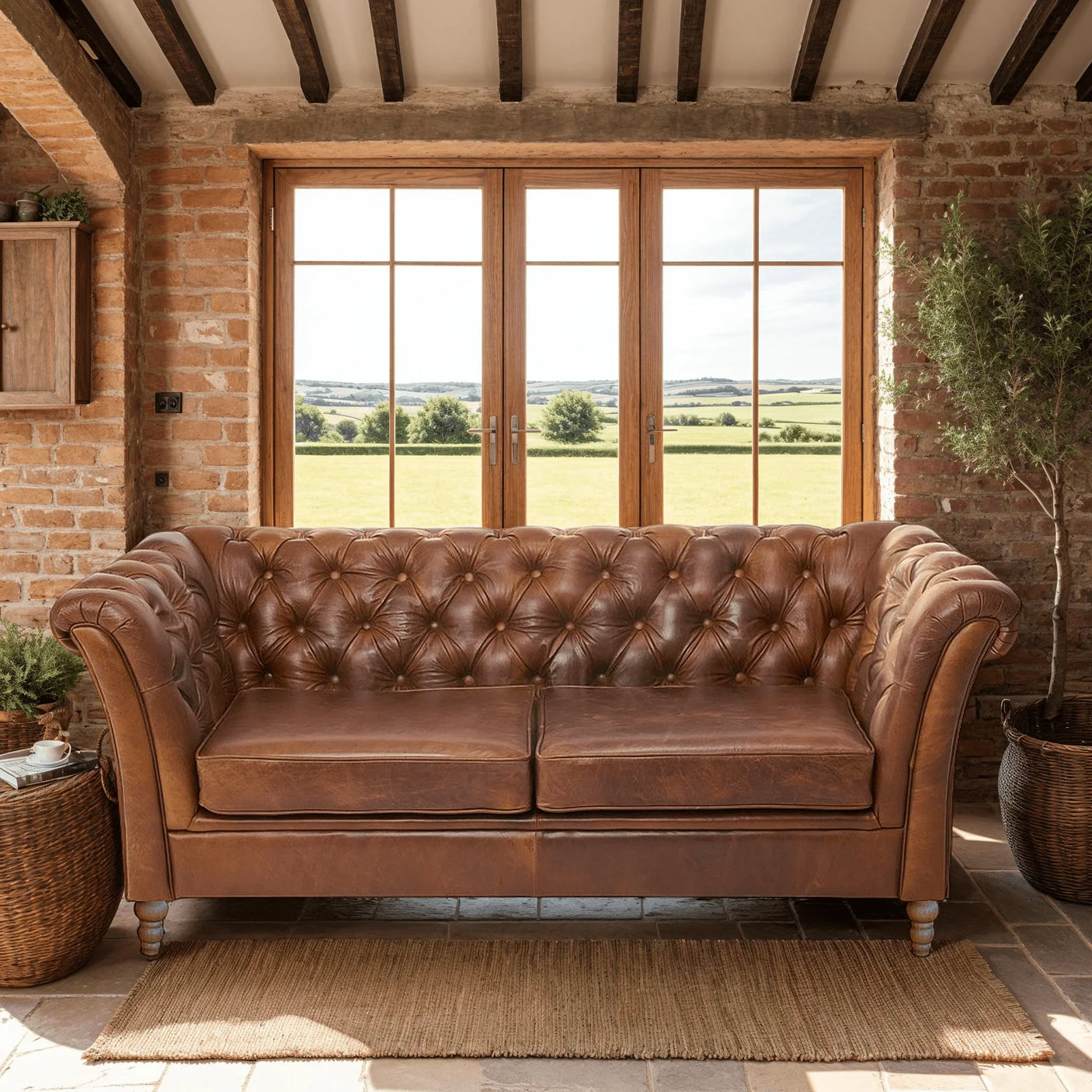Granby 2 Seater Sofa - Fast Track Tan Leather