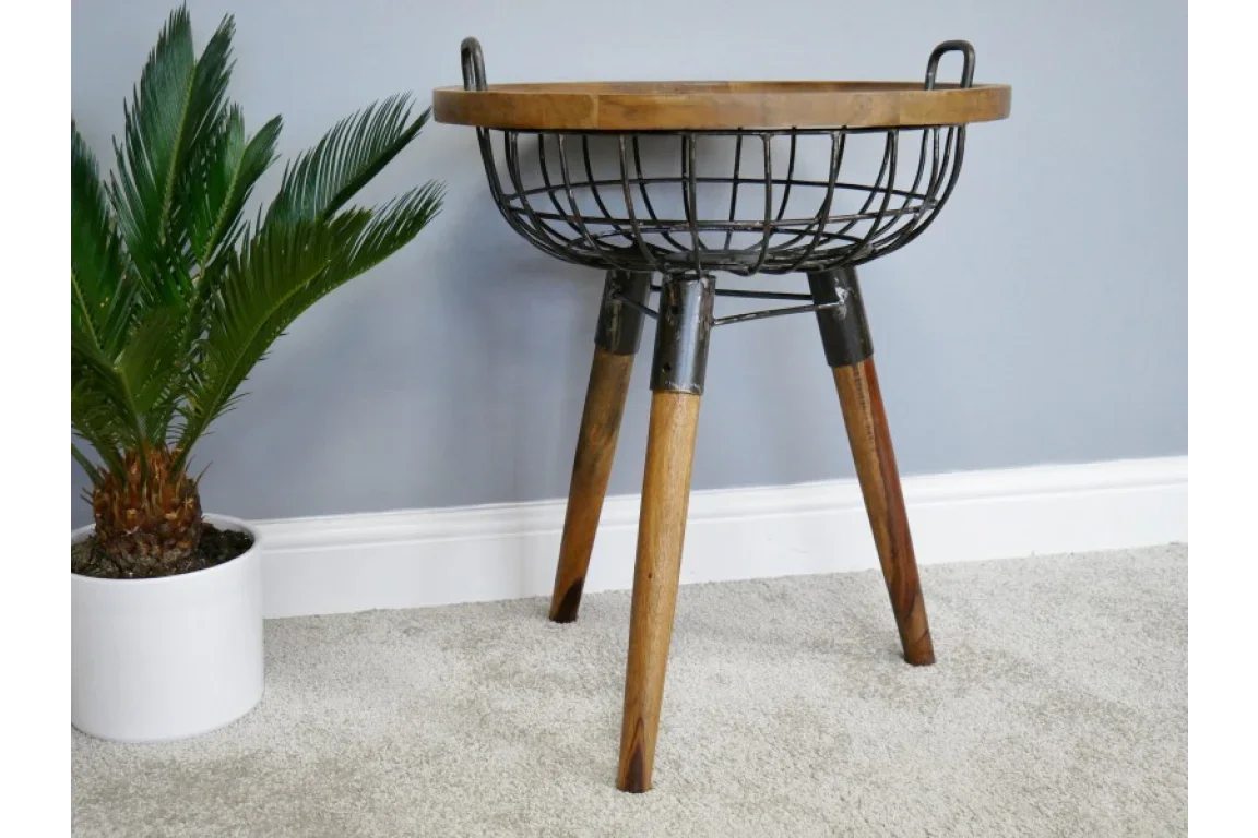 Basket Side Table - 6356